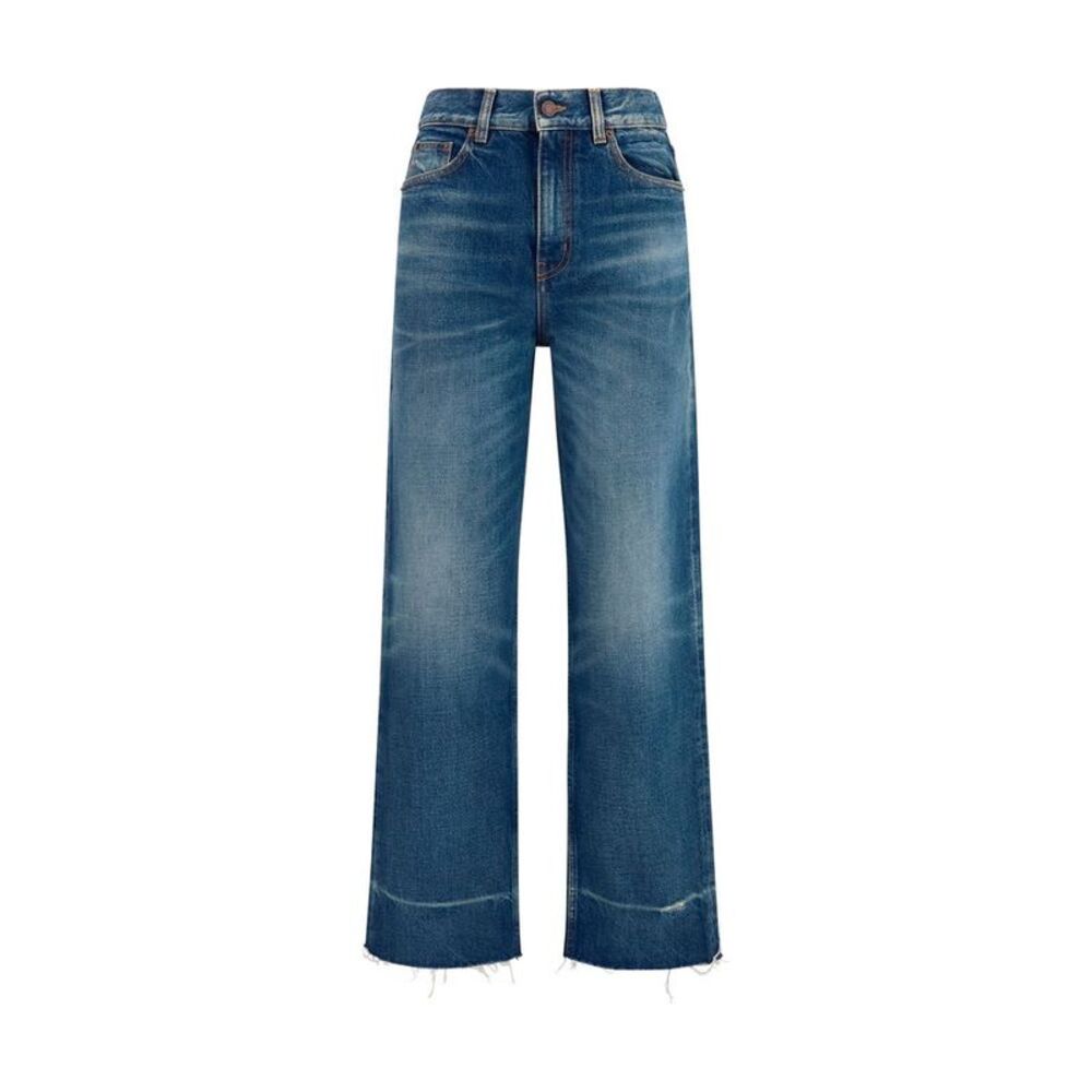 Chloé Blue Cotton Bootcut Women's Jeans